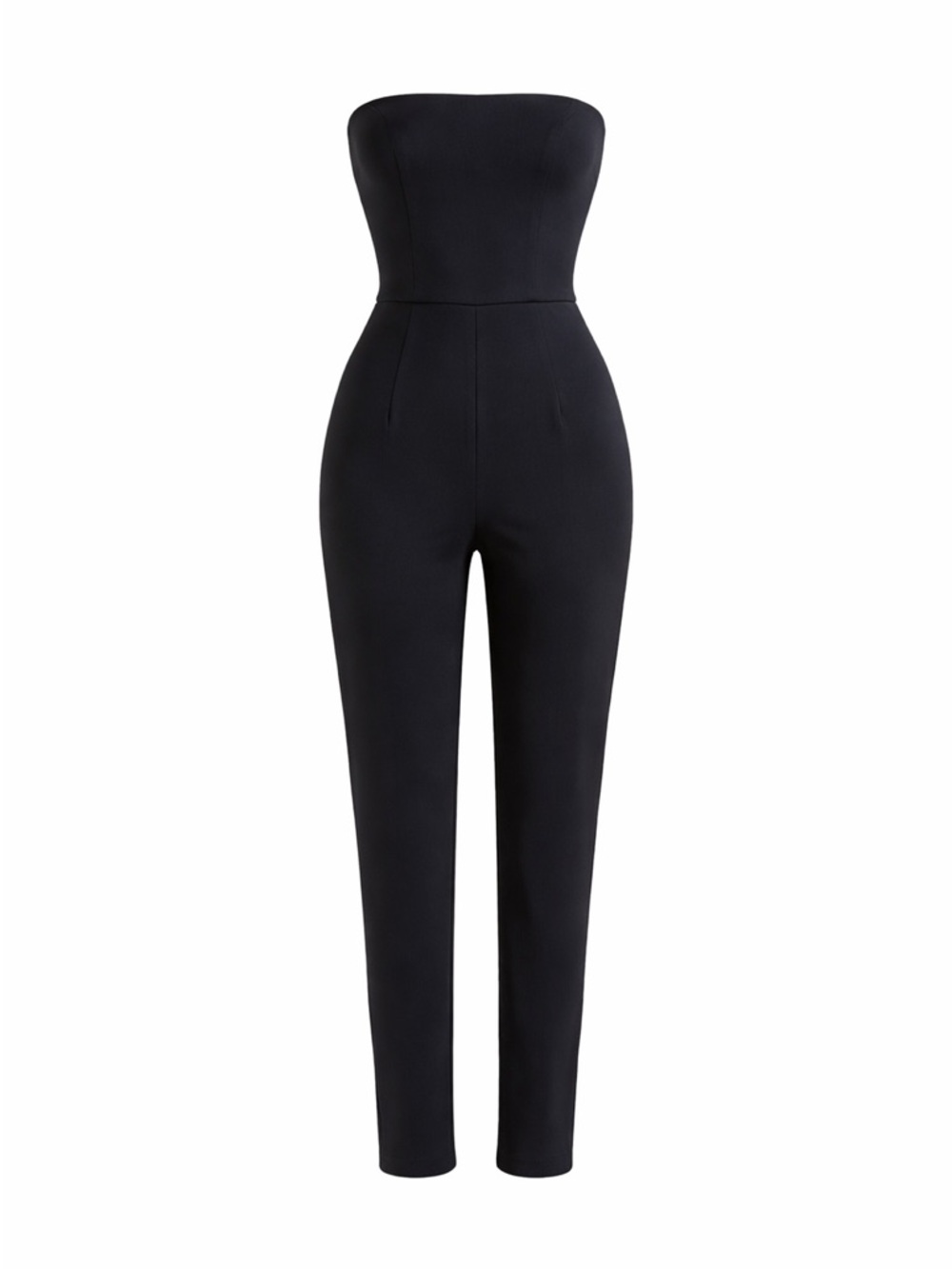 Classic Strapless Jumpsuit - Black - express -2